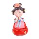 thumbnail image 1 of Figura de vaso de chica Tang china, decoración de escritorio, ligera y tradicional Sosteniendo ventilador, 1 of 9
