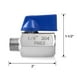 thumbnail image 5 of Válvula de bola QWORK Mini 304 de acero inoxidable 1/4 NPT, paquete de 2, 5 of 5