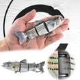 thumbnail image 1 of asddcavvf Auto Swimming Electronic Fish 130mm 42g Propeller Smart Rechargeable Fishing Trout Tackle, 1 of 7