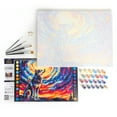 thumbnail image 2 of ArtSkills Starry Night Wolf Paint by Number Art Kit for Adults, 20" x 15" Stretched Canvas, Unisex Wall Art, 2 of 7