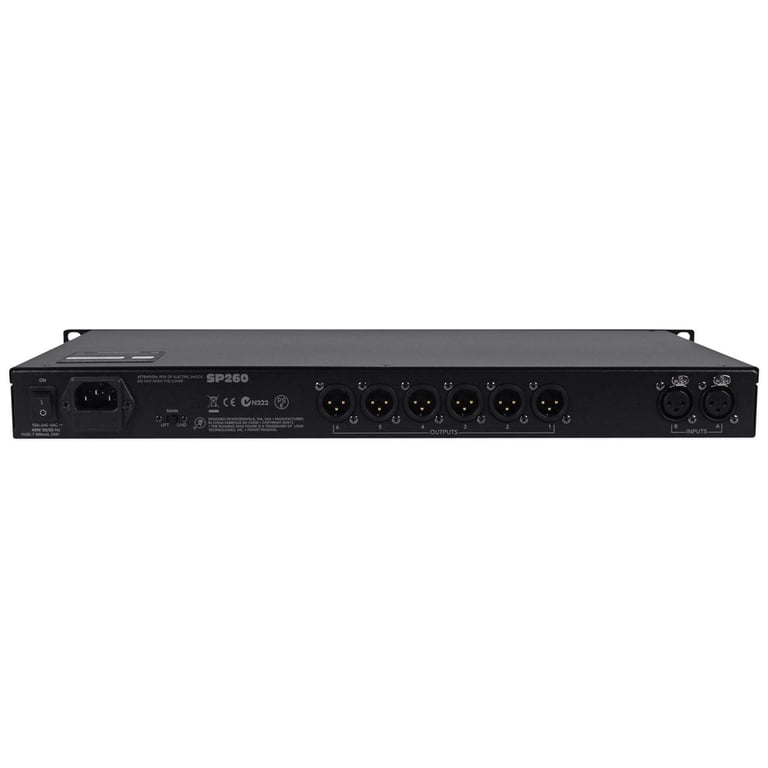 Mackie SP260 2x6 PA Speaker System Sound Processor Optimizer+Home