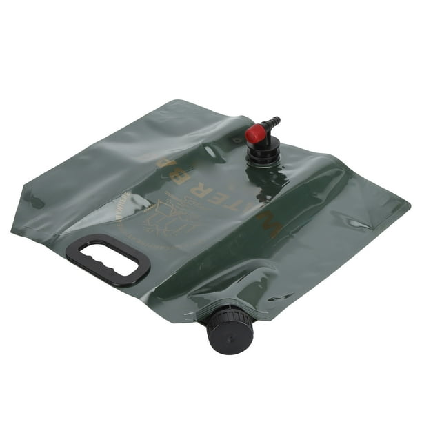 Bolsa de Almacenamiento de Agua Plegable de 9L, Bolsa de Contenedor de Agua Al Aire Libre Portátil de Gran Capacidad Con Grifo Ajustable para acampar Viajes de Vije de