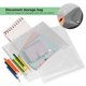 thumbnail image 5 of unbranded 20Ud Clear Binder Folders with 11 Holes for School and Office Document Organization, 5 of 7