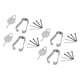 thumbnail image 1 of Reemplazo De Puntas De Lápiz óptico, 4 Dedales, 4 Juegos, 20 Puntas, Puntas De Lápiz óptico, Reemplazo Ideal Para T860 OTVIAP Nibs Replacement, 1 of 8