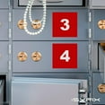 thumbnail image 4 of iSYFIX Red Consecutive Number Stickers – 1 to 100, 3-inch, 1 set – Vinyl Self Adhesive Premium Decal, Ideal for Inventory, Storage, Organizing, Boxes, Bins, Toolbox, Lockers & More, 4 of 6