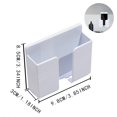 thumbnail image 1 of Paquete de 2 Soporte de montaje en pared para teléfono móvil Cable de carga Control remoto 3M Soporte de montaje en pared universal Blanco ZefeiWu 8390615089494, 1 of 1