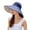 Blue, variant on Reversible Large Bucket Hats for Woman Foldable Sunhat UV Sun Protection Wide Brim Sun Hat Summer Beach Cap Sunshade Hats for women