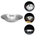thumbnail image 2 of Miangastore Assiettes en Acier Inoxydable Assiette Bol Argent 1Pcs 7.90x7.90x1.73 Po, 2 of 9