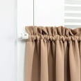 thumbnail image 4 of FFIY Petit Rideau pour Porte-Fenêtre, Rideaux de Porte Coulissante, Protection de la Vie Privée, Occultant, pour Porte-Patio, Fenêtre, Poche pour Tringle, 1 Pce, 25 x 40 Pouces, Beige Chaud, 4 of 7