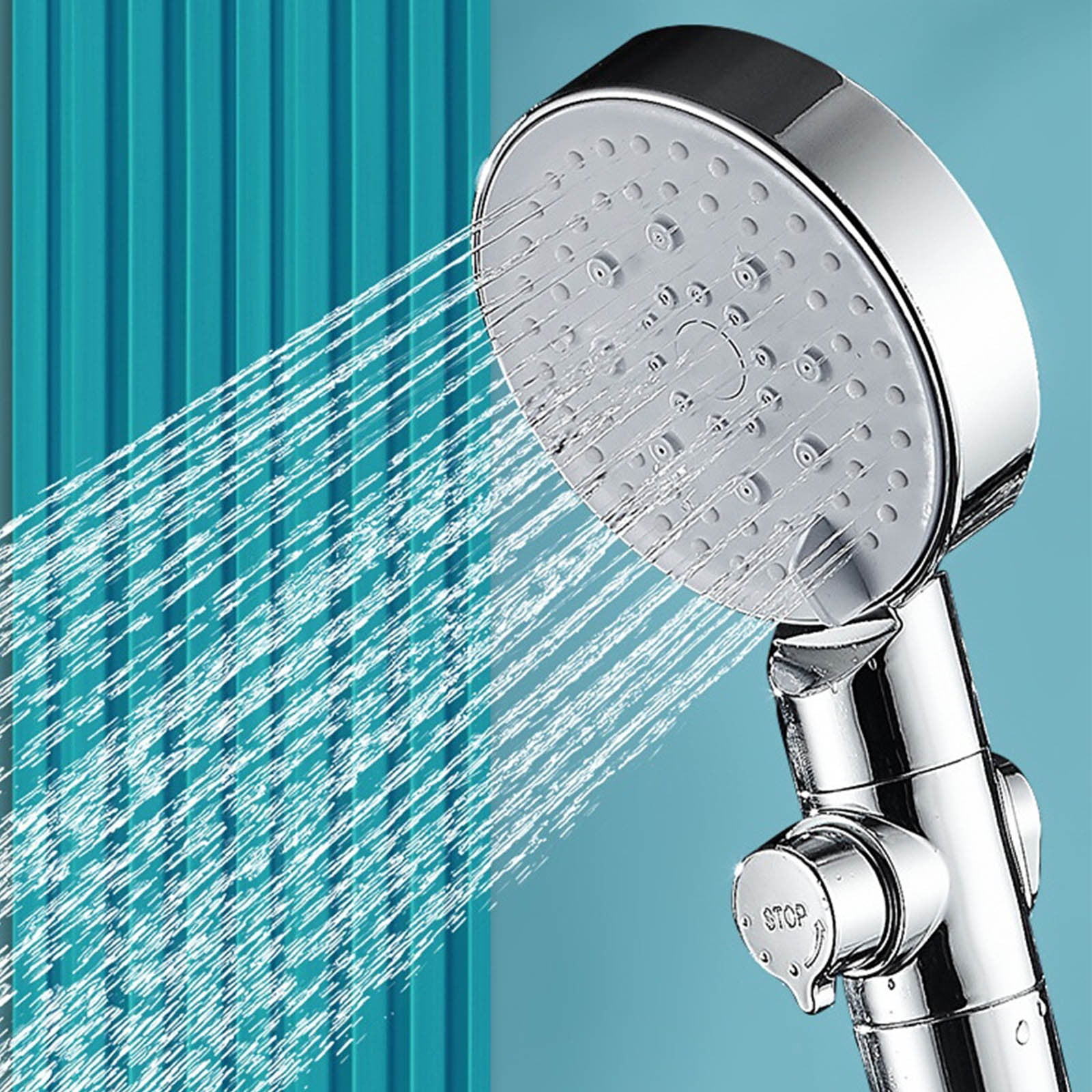 RuiJiao Modern Rain Shower Head, High Pressure, Detachable, Anti-Drop, Self-Cleaning, Booster Nozzle