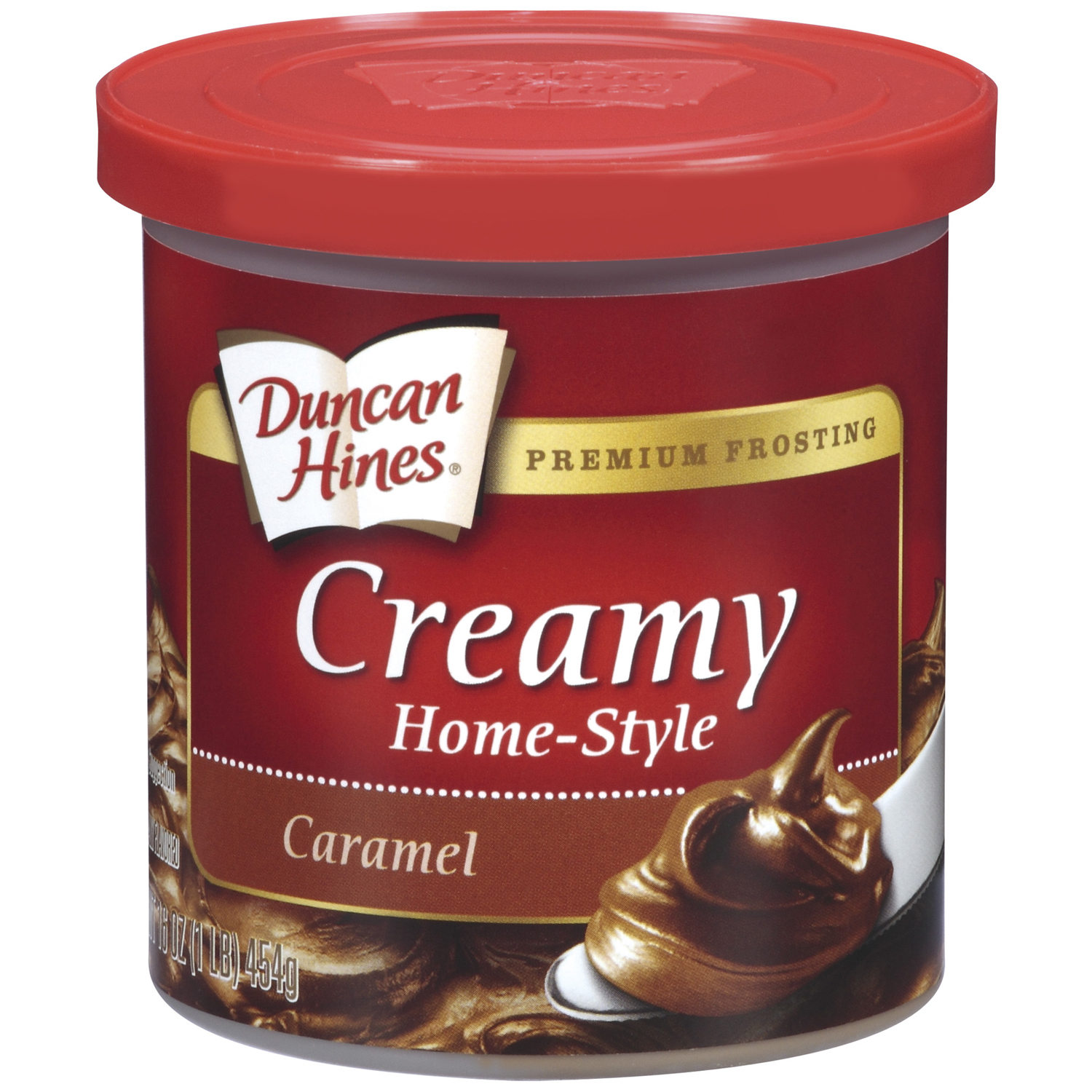 Duncan Hines Caramel Creamy HomeStyle Frosting 16 Oz Canister