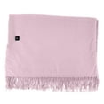 thumbnail image 5 of USB Heated Blanket Wearable with Zipper, Portable Electric Throw Wrap for Home Office & Travel, Machine Washable Soft Fleece Heating Pad(Light Pink), 5 of 5