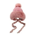 thumbnail image 3 of Gyujnb Women's Winter Knit Hat with Pompom & Fuzzy Earflaps - Warm Ski Cap with Braided Ties, Ideal for Outdoor Activities, Cold Weather Styling & Casual Daily Wear,Size:One Size, 3 of 3
