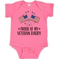 thumbnail image 3 of Inktastic Military Veteran Daddy Proud Son Daughter Boys or Girls Baby Bodysuit, 3 of 5