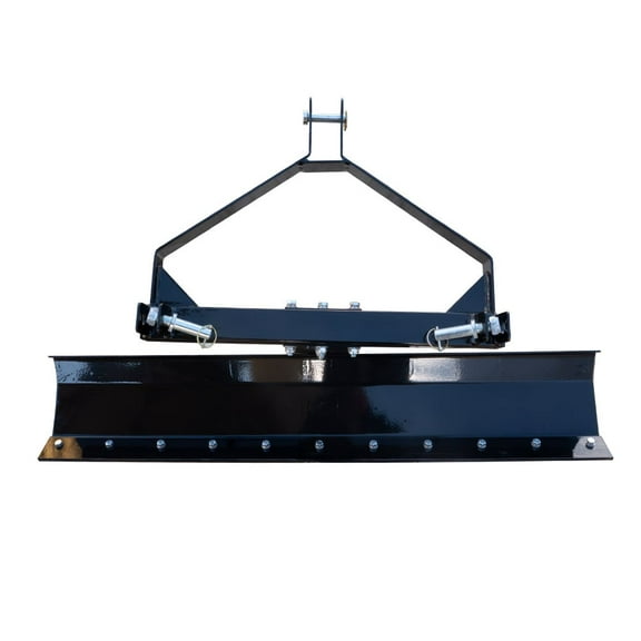 52" 3 Point Grader Blade for Tractor CAT 1, Heavy Duty Grade 50 Steel Black Scraper Blade for Lawn and Garden Tractors