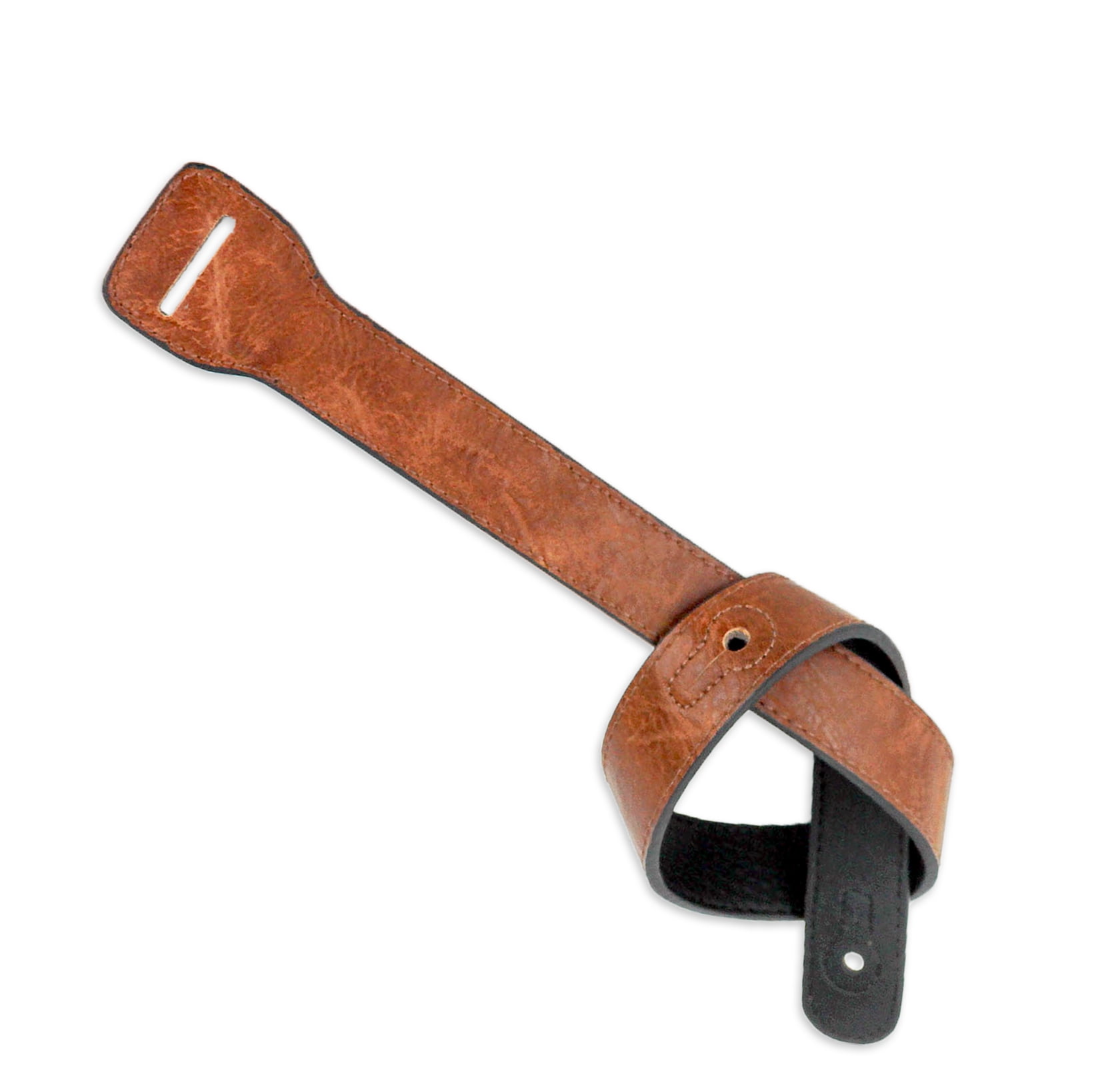 Walker Williams XL 60 Chestnut Guitar Strap Extender Lengthens Many Brands of Straps Up To 60