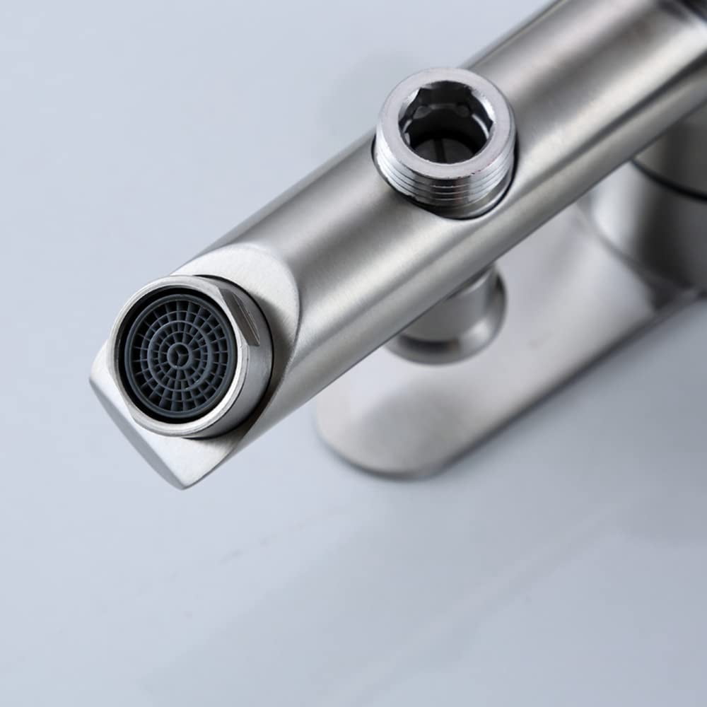 Stainless Steel Wall Mounted Tub Faucet High Flow Bathroom Shower Mixer Faucets