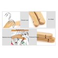 thumbnail image 4 of Wooden Baby Hangers,Kids Hangers,Notched Shoulder Design for Children Clothes,Decoration Hanger,10, 4 of 5