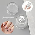 thumbnail image 2 of Clear Silicone Nails Stamp Set with Alignment Grids for Precise Artwork & Reusable Design, 2 of 9