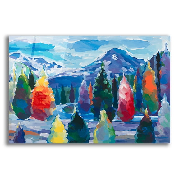 Epic Art 'Glacier Legacy #4' by Hooshang Khorasani, Acrylic Glass Wall Art, 24"x16"