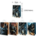 thumbnail image 2 of 12 PCS Party Favor Candy Bags for Batman Themed Birthday Supplies Decor Kraft Paper Gift Bag., 2 of 5