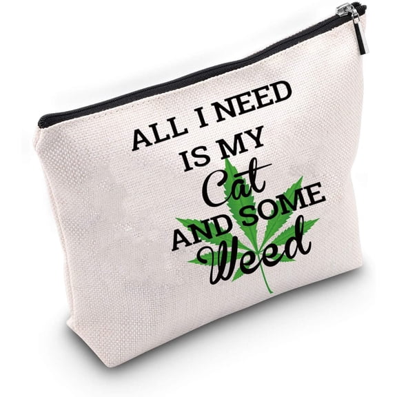 cat lover gift makeup bag all i need is my cat cosmetic bag