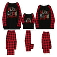 thumbnail image 4 of LSLJS Christmas Pajamas Set for Family Sleeve Christmas Printed Sleepsuits Red Plaid Top and Pants Sleepwear Sets, Christmas Family Pajamas Matching Sets, 4 of 5