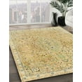 thumbnail image 3 of Ahgly Company Machine Washable Indoor Rectangle Abstract Gold Area Rugs, 7' x 10', 3 of 7