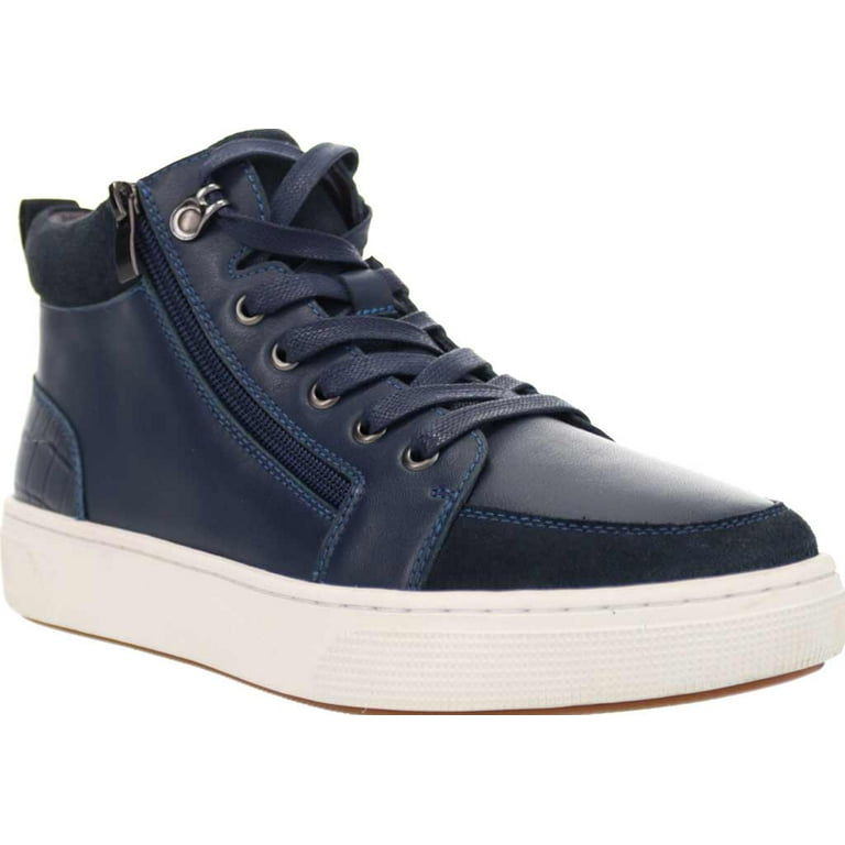 Propet Women s Kasia High Top Side Zip Sneaker Navy Leather WCA006LNVY Walmart