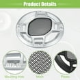 thumbnail image 4 of Unique Bargains 4 Pcs 3" Car Speaker Grills Cover Mesh Round Audio Subwoofer Protector w/ Screws Iron Silver Tone Black, 4 of 6