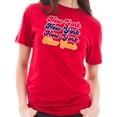 thumbnail image 3 of Plus Size New York Colors Repeat Graphic Design Short Sleeve Jersey T-Shirt - Red 3XL, 3 of 4