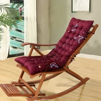 AuroraX Winter Thickened Double-Sided Chair Cushion with Straps Cozy Soft Folding Recliner and Rocking Chair Pad for Lunch Break and Office Use