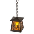 thumbnail image 5 of Meyda Tiffany 177127 Tall Pines 10" Wide Pendant - Wrought Iron, 5 of 5