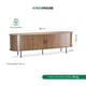 thumbnail image 4 of Mueble TV 55” Centro de Entretenimiento de Madera Color Maple Multiusos Mesa Centro, 4 of 7