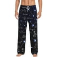 thumbnail image 2 of Goofa Physical Formulas Printed Soft Pajama Pants for Men, Wide Leg Comfy Casual Lounge Yoga Pants-Medium, 2 of 9