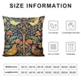 thumbnail image 6 of Acheng Green Chinoiserie Pillow Cover Blue and Yellow Floral Throw Pillow Covers Flower and Bird Outdoor Square Pillowscase Cushion Covers for Sofa Couch Bedroom Home Decor,2 pcs White, 6 of 6