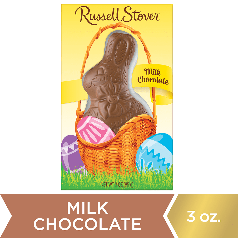 Russell Stover Milk Chocolate Solid Easter Bunny, 3 Oz.