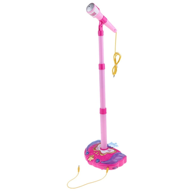 de Karaoke para Niños con Micrófonos y Soporte Ajustable. Música Cantar Rosa Rosado Sunnimix Máquina de karaoke para niños