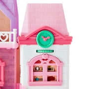 Kid Connection Doll House Playset with Light Projector & Sound, 28 Pieces, Toddler Toys