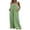 Green, variant on Wide Leg Jumpsuits for Women Sleeveless Suspender Overalls Loose Wide Leg Baggy Rompers Button Palazzo with Pockets