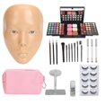 thumbnail image 2 of 5D Makeup Practice Face Board Kit Reusable 3.4oz Cream 28.1ml Liquid Teaching Practice Makeup Mannequin Tool Set, 2 of 5