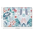 thumbnail image 5 of Pioneer Flower Floral Print Flannel Non Slip Door Rugs,Washable Door Mats Indoor,Decorative Door Mats,Dirt-Resistant and Absorbent Doormat for Entrance,Bedroom,Kitchen,Bathroom,23.5"x16", 5 of 5
