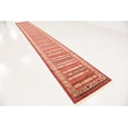 thumbnail image 3 of Unique Loom Fars Collection Tribal Modern Casual Runner Rug, 2 Feet 7 Inch x 19 Feet 8 Inch, Rust Red/Beige, 3 of 5