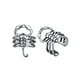 thumbnail image 1 of Pendientes Silvora Scorpion Ear Cuff Plata Esterlina No-Piercing para Hombres y Mujeres, 1 of 8