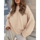thumbnail image 3 of Suéter PRETTYGARDEN Oversized Peludo Cuello Redondo Albaricoque S, 3 of 8