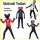 thumbnail image 2 of YYDS Skibidi Toilet Cosplay Jumpsuits Cap Disfraz Niño Adulto Hombre De Baño TV Monitor Bodysuit cos Set Fiesta De Halloween, 2 of 3