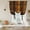 Brown, Black, Amber, variant on Blue Brown Checked Balloon Curtains for Windows, Bedroom Curtains 54 Inch Length, Beige Buffalo Plaid Farmhouse Tie Up Curtains Panels Thermal Insulated Bathroom Curtains Window 42"x54"