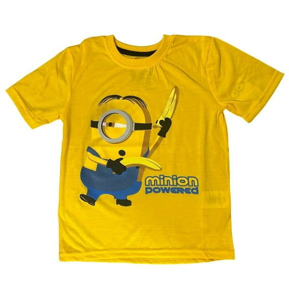 Despicable Me Distressed Minion Powered Little Boy's Graphic Print T-Shirt (5-6)