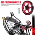 thumbnail image 1 of rueda fácil Trasero con perno M6 para bicicleta plegable Brompton montaje en bastidor de aleación de aluminio Easywheel Barbie Nuevos Originales, 1 of 8