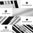 thumbnail image 6 of Black Grey Stripe Outdoor Rug for Patio/Deck/Porch, Non-Slip Large Area Rug 5 x 8 Ft, Farmhouse Minimalist Striped Indoor Outdoor Rugs Washable Area Rugs, Reversible Camping Rug Carpet Runner, 6 of 8